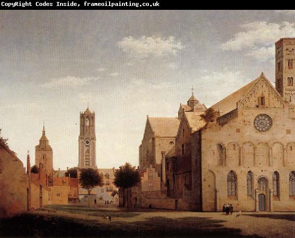 Pieter Jansz Saenredam St Mary's Square and St Mary's Church at Utrecht